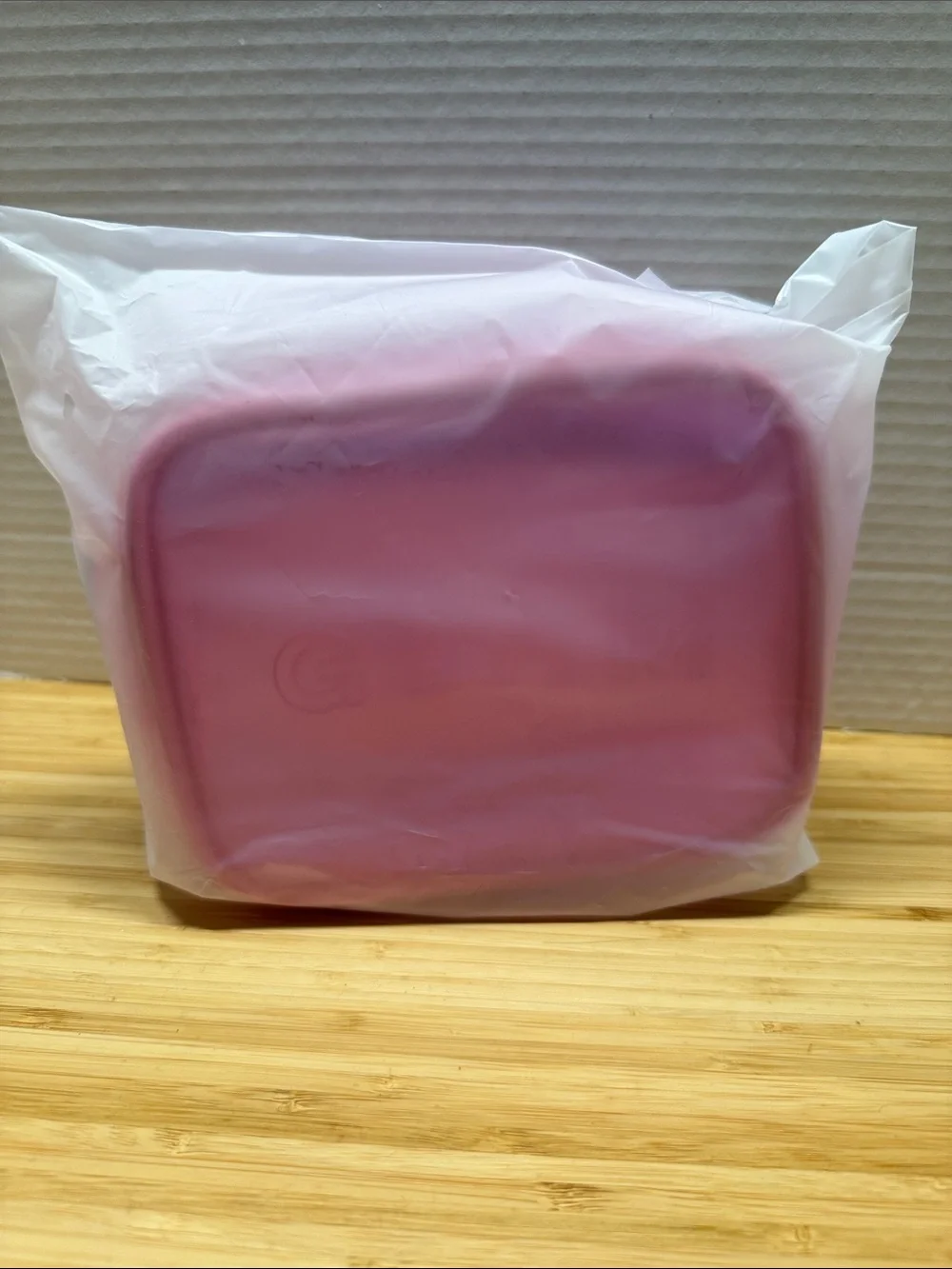KISS “GLAM” Pink Clear Travel Toiletry/Makeup Pouch with Purple Accents